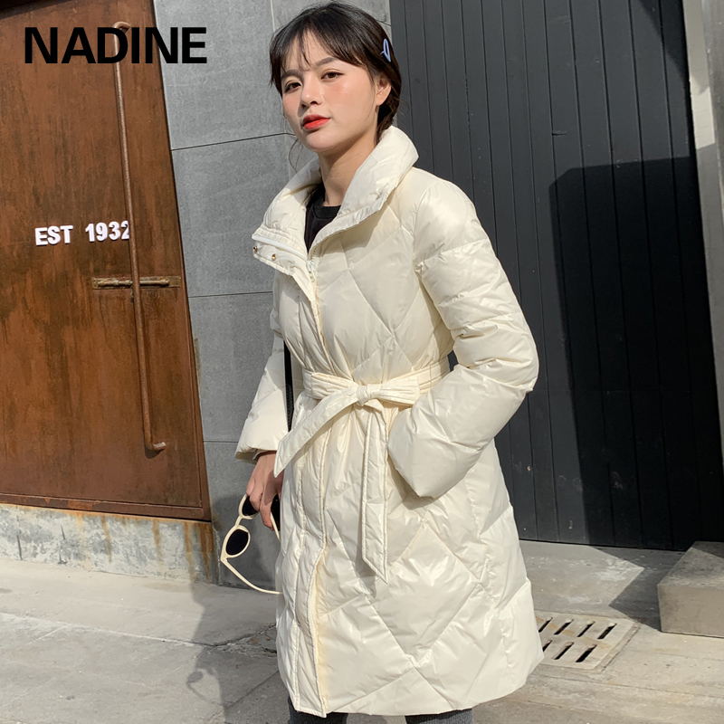 AJY179油面布面包領中長款羽絨服 AJY179油面布面包領中長款羽絨服